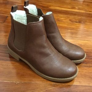 Brown ankle boots